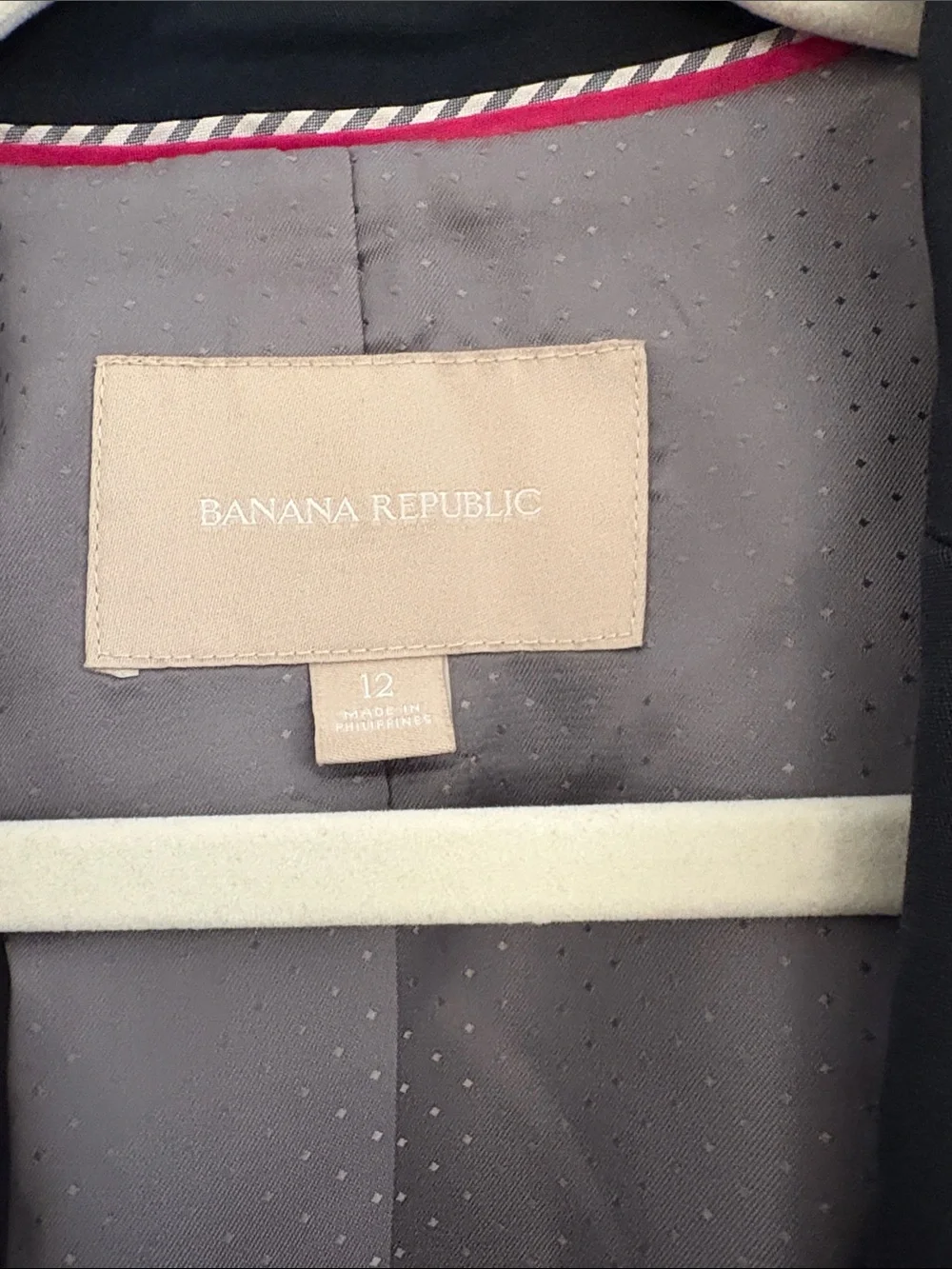 Banana Republic Womens Dark Navy Single-Button Blazer